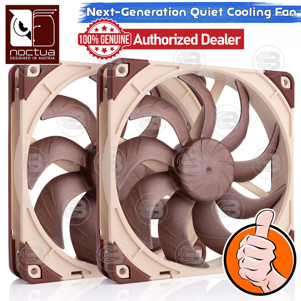 [CoolBlasterThai] Noctua NF-A14x25 G2 PWM Sx2-PP PC Fan Case (size 140 mm.) ประกัน 6 ปี