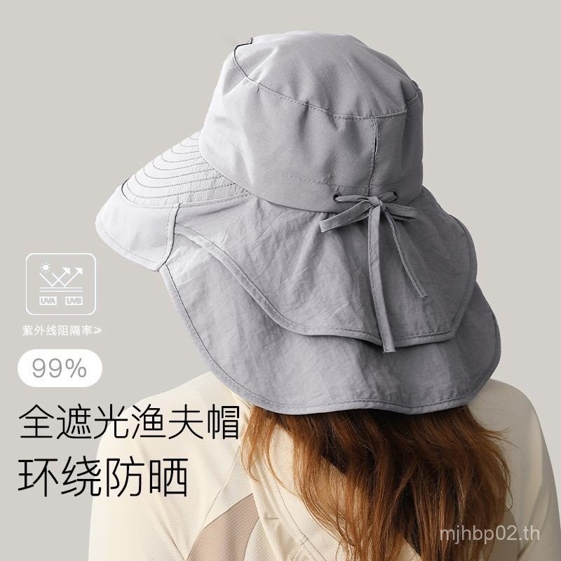 บิ๊กวิงครีม หมวกกันแดด UV พร้อมปกป้องคอ สำหรับการพักผ่อนกลางแจ้งและภูเขา 888 C2RS