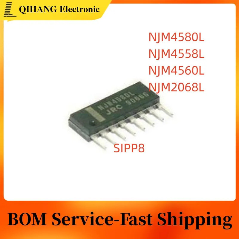 1-5PCS NJM4580L NJM4580 NJM4560L NJM4560 NJM2068L NJM2068 NJM4558L NJM4558 SIP-8 Operational เครื่อง
