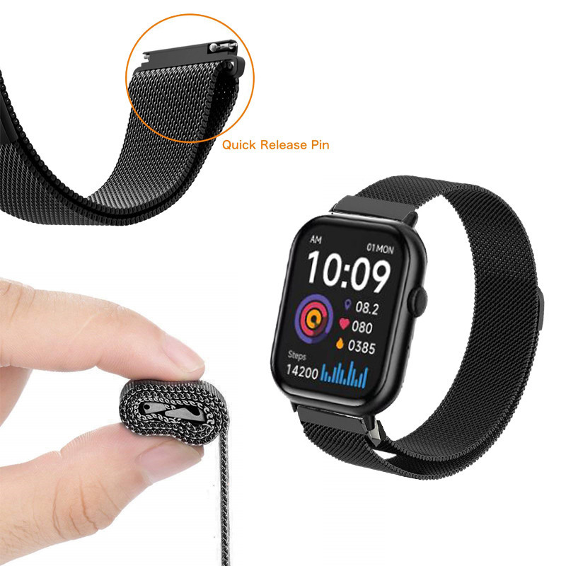 สาย Hcare GO5 สายนาฬิกาอัจฉริยะ สายสแตนเลสสําหรับ Hcare GO 5 smartwatch สายรัดข้อมือสร้อยข้อมืออุปกร