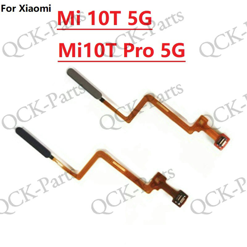 เซ็นเซอร์ลายนิ้วมือสําหรับ Xiaomi Mi 10T Pro 5G/Mi 10T 5G Connector ปุ่ม Home Touch ID Flex สายเปลี่ยนอะไหล่ซ่อม