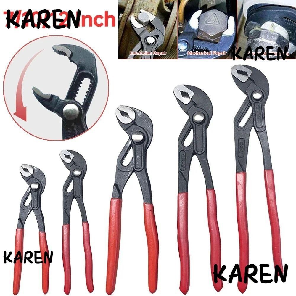 Karen 1 ชิ้นคีมท่อน้ํา, Plumber ประปาขนาดใหญ่เปิดประแจหนีบ,ปรับ Universal 7 "/10"/12" Quick-Release คีมปั๊มน้ํา