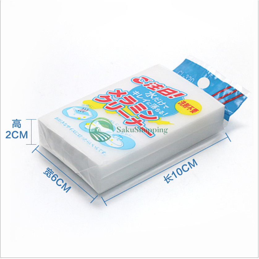 🔥ฟองน้ำทำความสะอาด- สุขภัณฑ์ คราบดำกระเบื้องห้องน้ำ หรือ คราบฝังแน่นยาวแนวกระเบื้องปูพื้น กระจก sk99 - รูปที่ 3