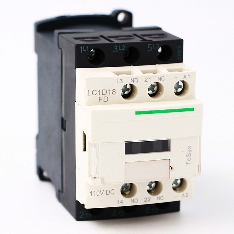 ✢LC1D18FD DC electric magnetic Contactor 3P 3NO LC1-D18FD 18A 110V DC coil