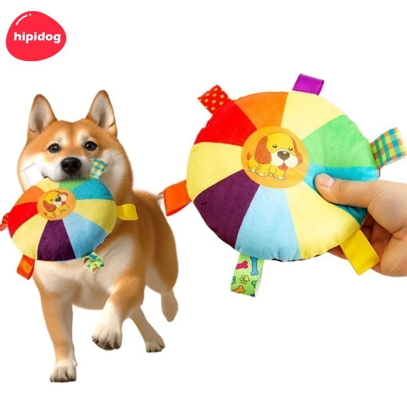 【Hipidog】ของเล่นตุ๊กตาสุนัข จานร่อนคอร์กี้ มีเสียง สําหรับฝึกสัตว์เลี้ยง
