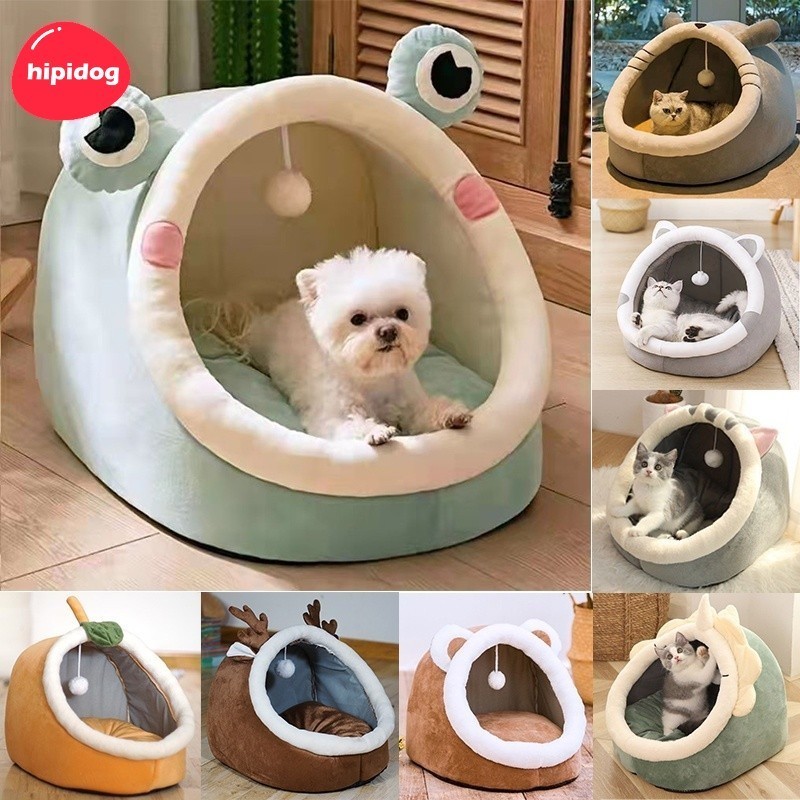 【Hipidog】ที่นอนสัตว์เลี้ยง แบบถอดออกได้ ให้ความอบอุ่น ล้างทําความสะอาดได้ สําหรับสุนัข แมว คอนโดแมว