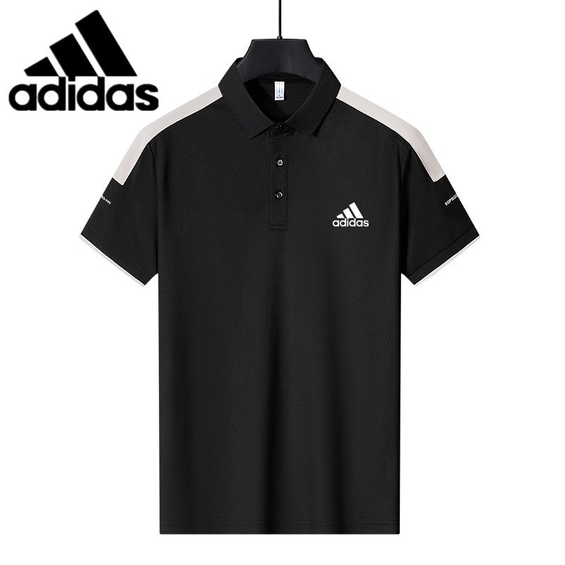 เสื้อโปโลแขนสั้นสําหรับผู้ชาย พลัสไซส์ สไตล์เกาหลี #JXL-2307-AD