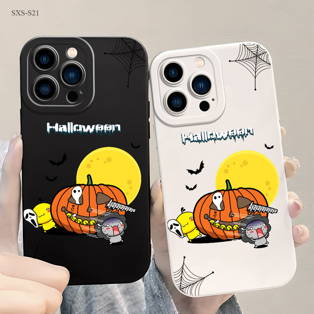 Samsung Galaxy S21 S20 S10 S9 S8 FE Plus Ultra S21+ S20+ 5G เคสซัมซุง Halloween เคส