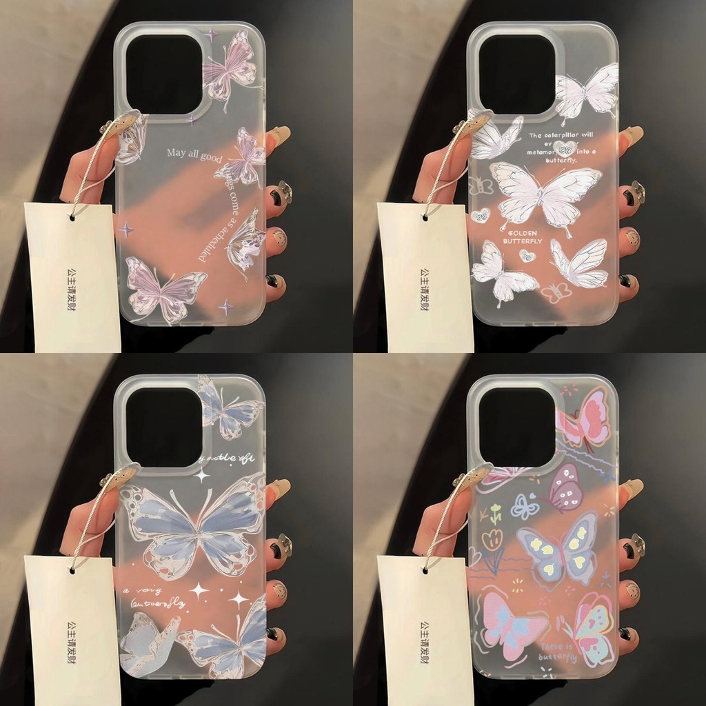 เคส เคสไอโฟน For iPhone 11 13 15 14 12 Pro Max 14 15 Plus i11 Matte บางพิเศษ โทรศัพท์มือถือนิ่ม เคสโทรศัพท ์ ไม่เหลือง