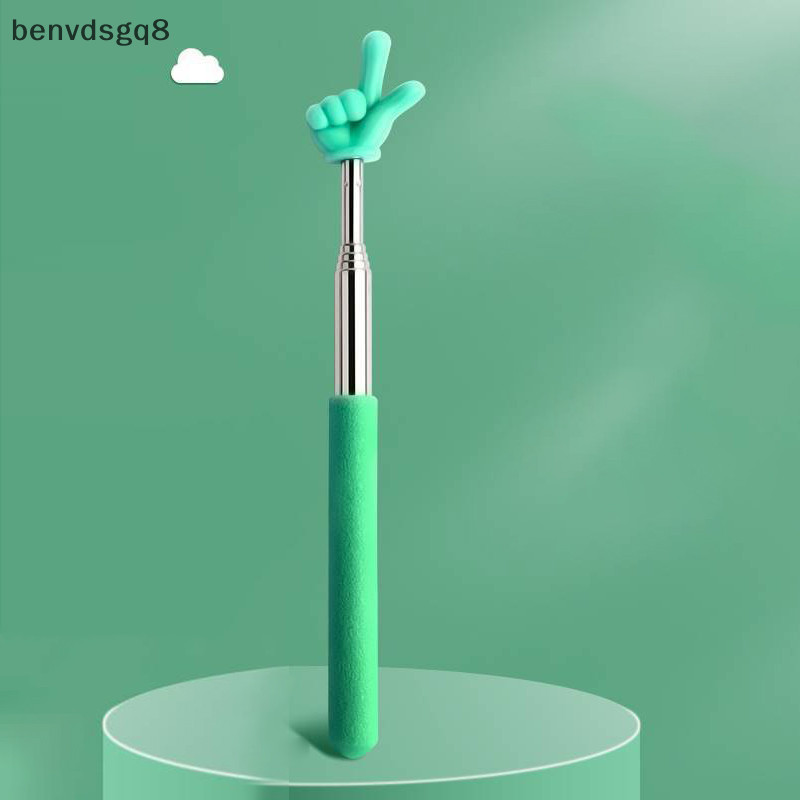 [B] Retractable Teacher Pointer Finger Design StainlessSteel Telescopic School Teaching Pointer Stick อุปกรณ์ครูสําหรับห้องเรียนใหม่