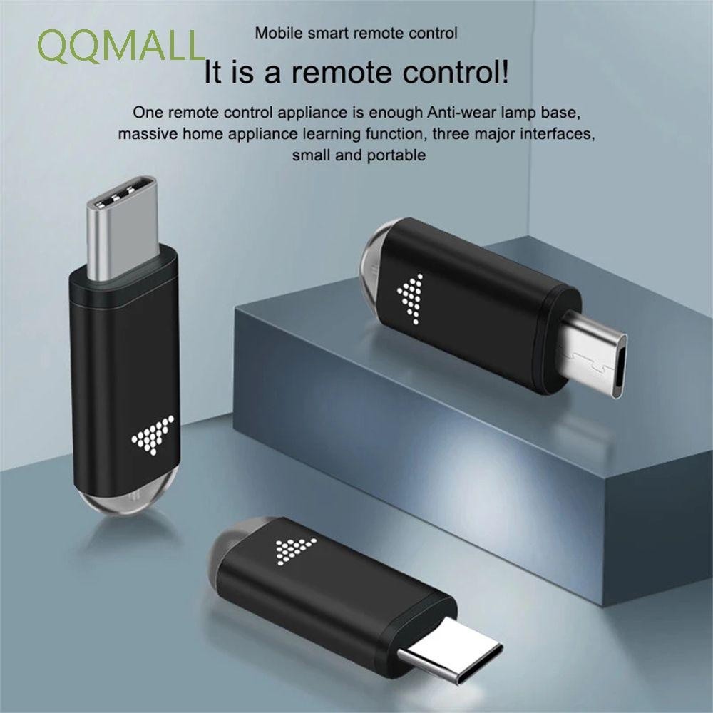 รีโมต QQMALL Universal TV Remote Control Micro -USB Smart IR Adapter Phone Remote Control Type-C Plu
