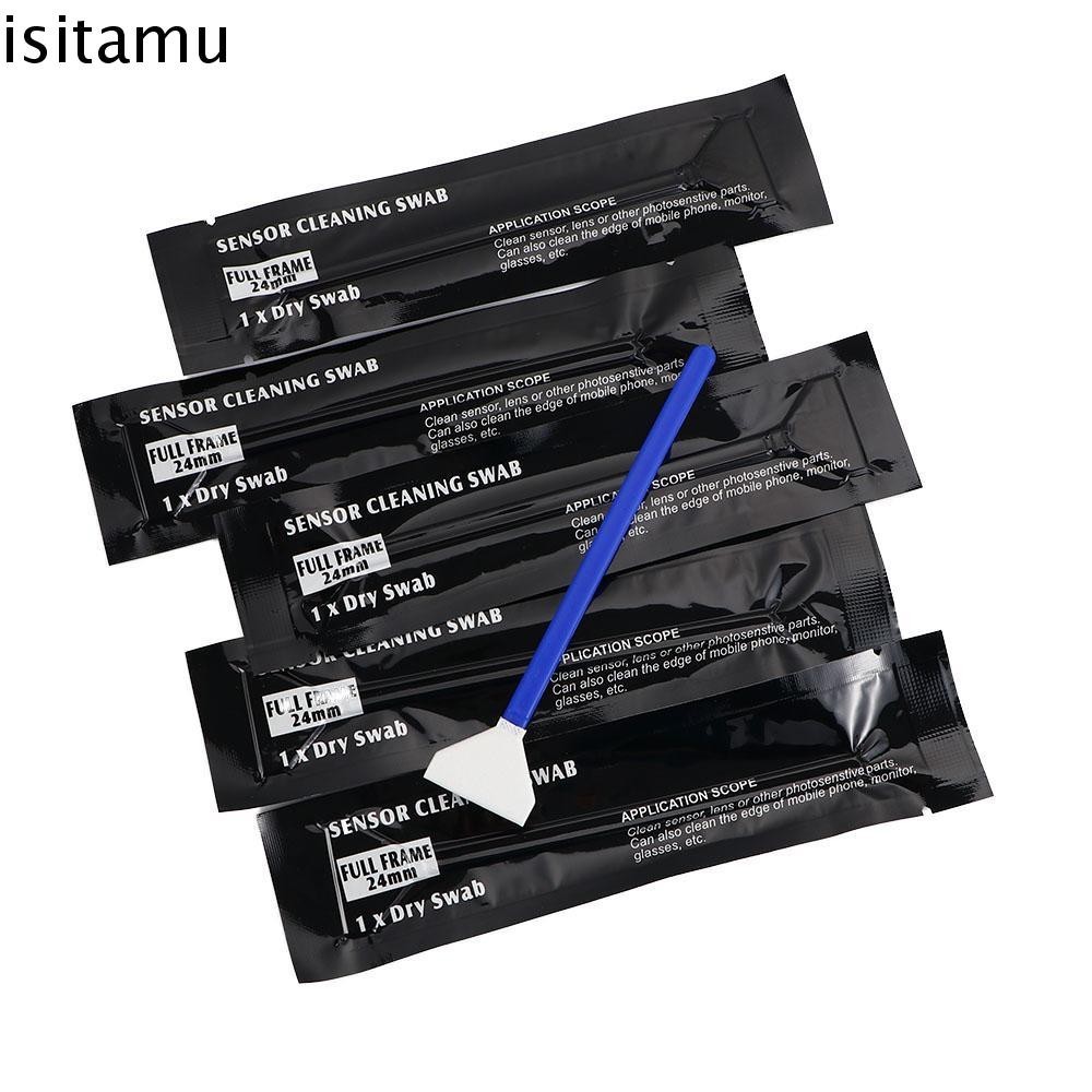 Isitaft เซ็นเซอร์ทําความสะอาด Swabs DSLR กล้องดิจิตอลทนทานเซ็นเซอร์ APS-C Full-Frame CCD เซ็นเซอร์แปรงทําความสะอาดเลนส์