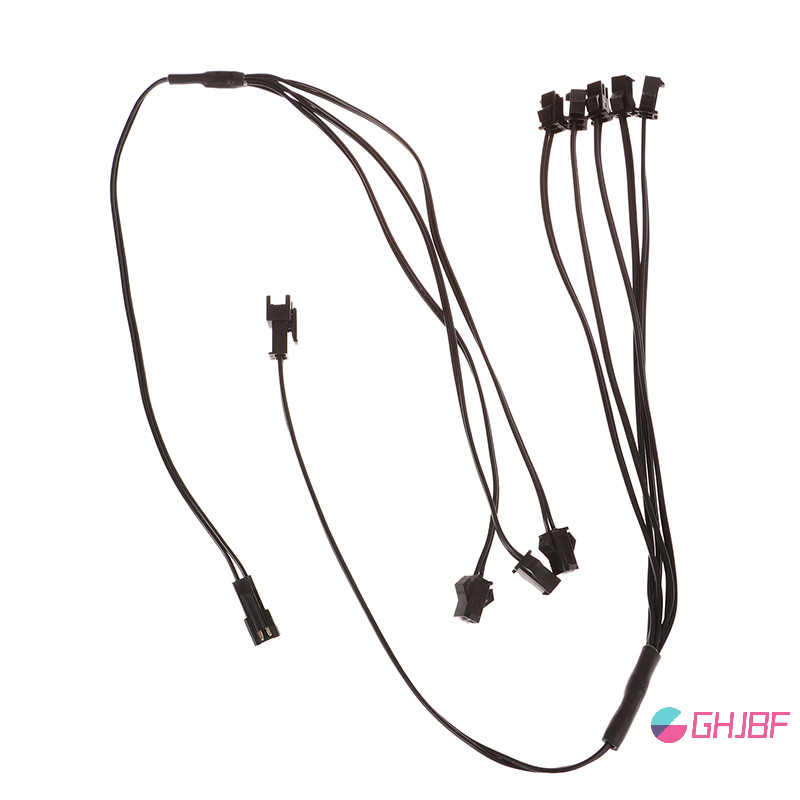 Ghjbf] Way Splitter Connectors One Inverter Connect Connector Cable สําหรับ EL Wire Neon Light ศคอเต