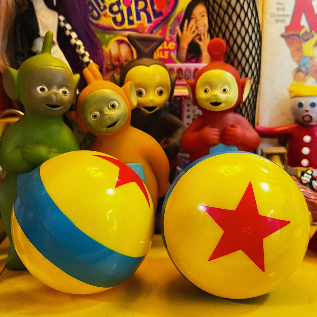 2024 ขนาดใหญ่!  Toy Story Elastic Pixar Ball Toy Ball เครื่องประดับรูป
