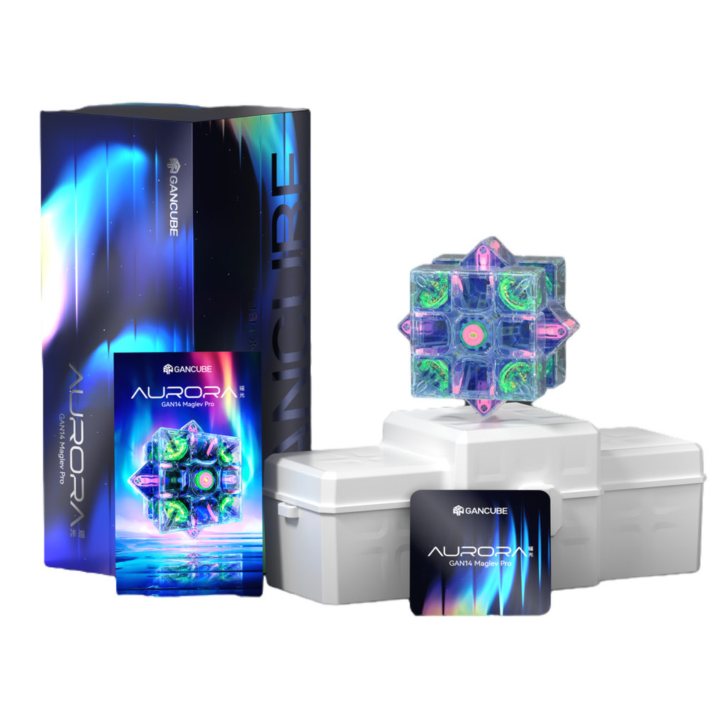 Gan 14 Maglev Pro 3x3 Magnetic Cube Aurora YaoGuang Professional Summer Limited Edition