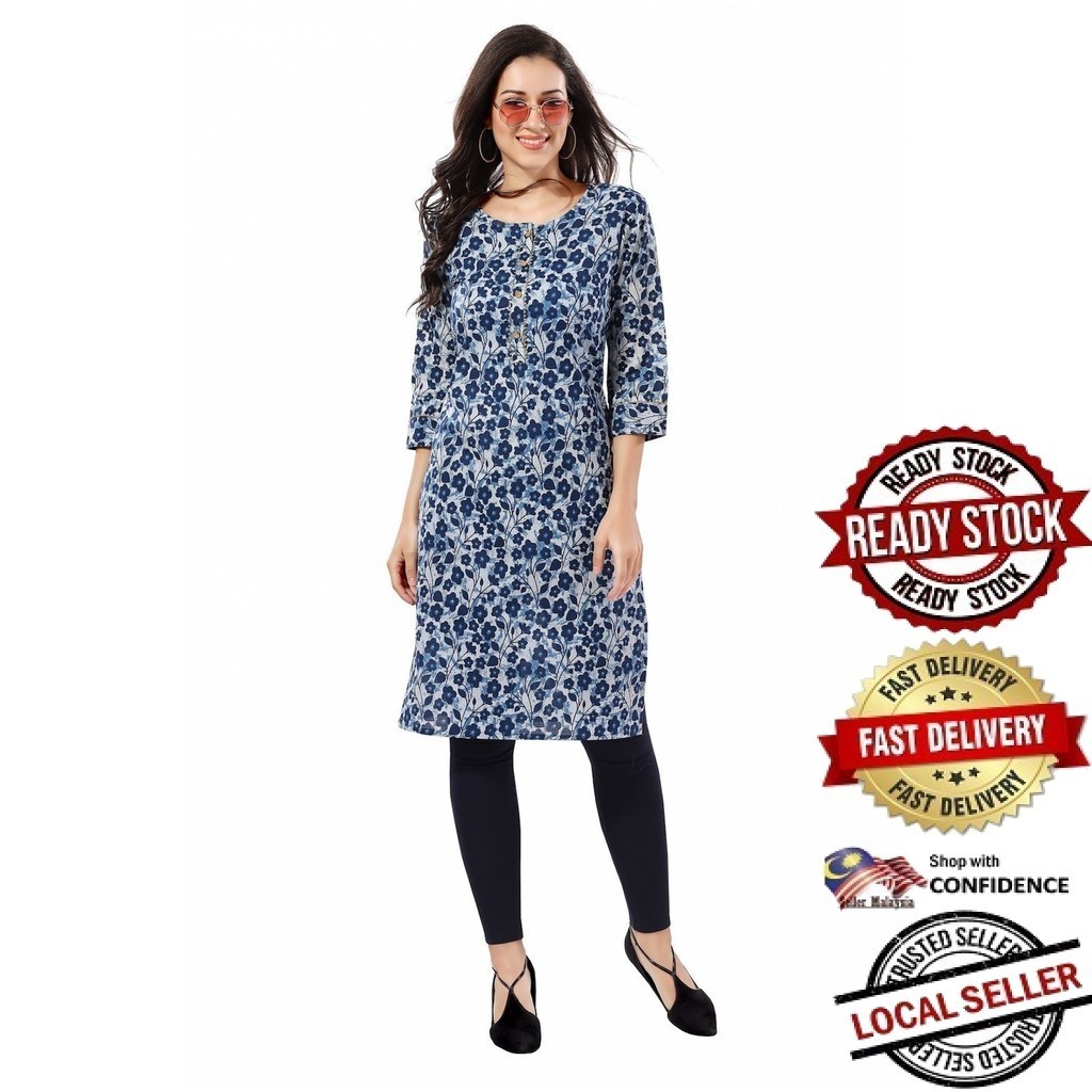 Kurti ผู้หญิงอินเดียออกแบบใหม่ kurti ชุด kurti plus size kurti มุสลิม kurti ชุดพร้อมกางเกง kurti top