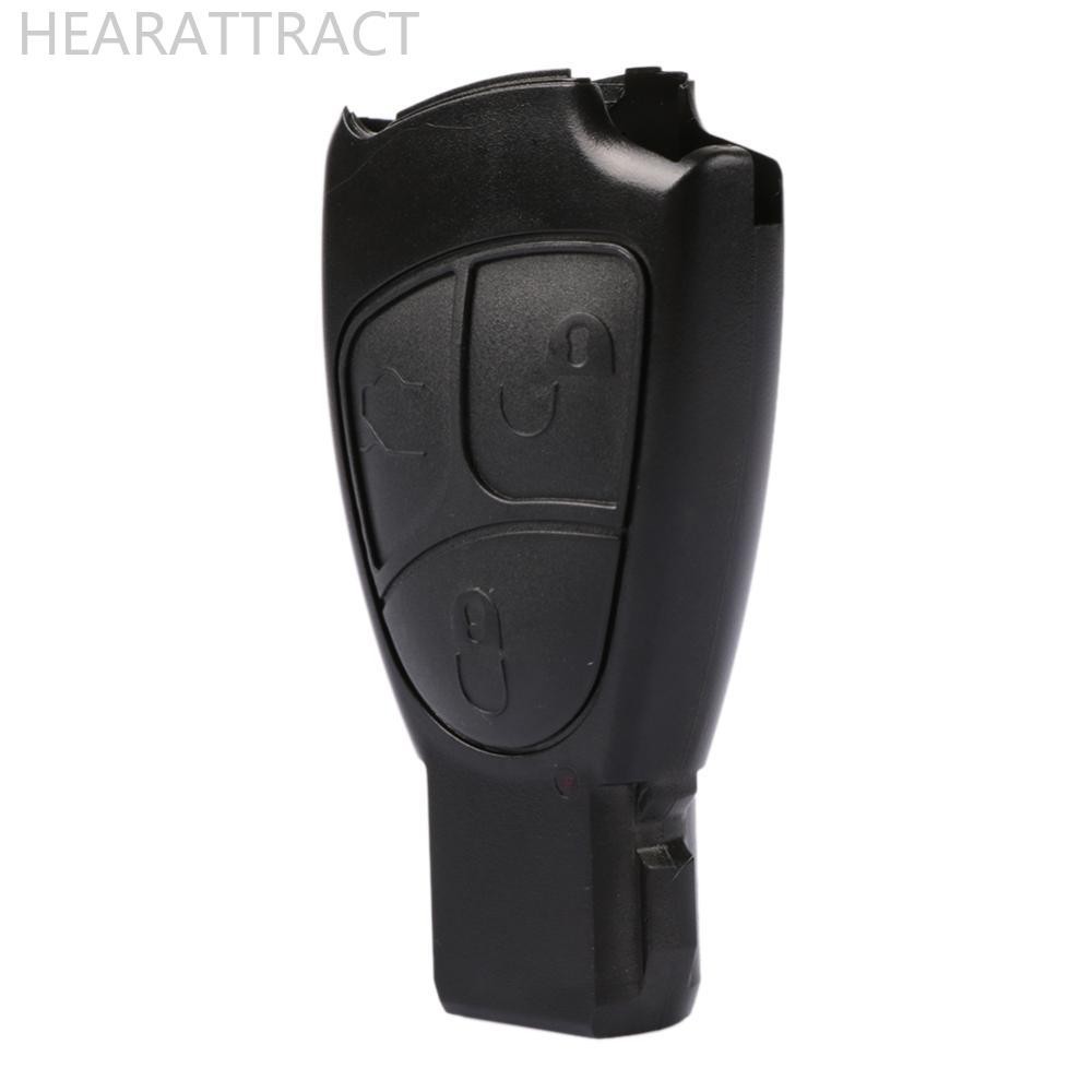 Hearattract รถ 3 ปุ่มรีโมทคอนโทรลเปลี่ยนกุญแจ Fit สําหรับ Mercedes Benz W203 W211 W204 นาฬิกาปลุก Ke