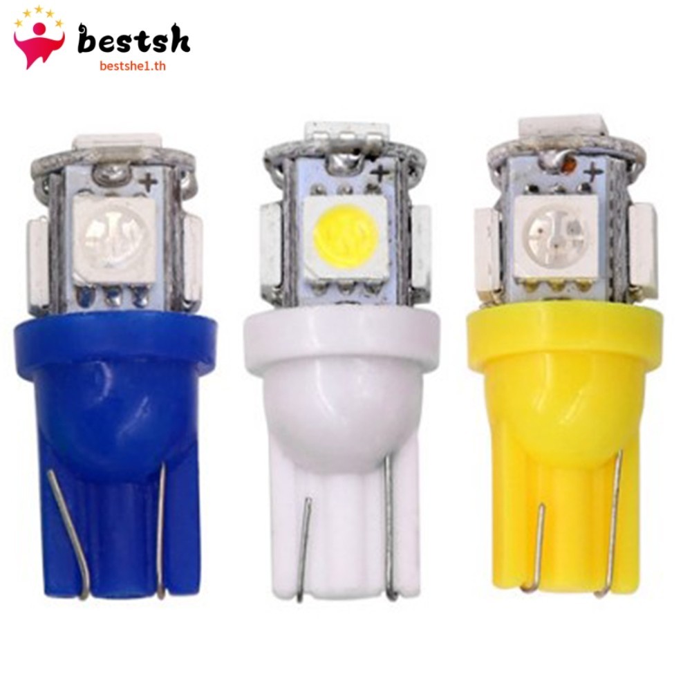 1 บาท รถสําหรับ T10 5050 5smd หลอดไฟความกว้าง ไฟส่องป้ายทะเบียน ไฟอ่านหนังสือ 12V 1PCS