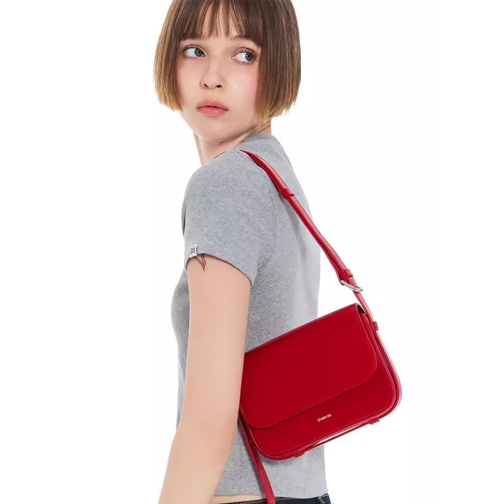 Stand Oil Riddle Bag Korean Designer Tofu Bag Summer New Shoulder Crossbody Bag