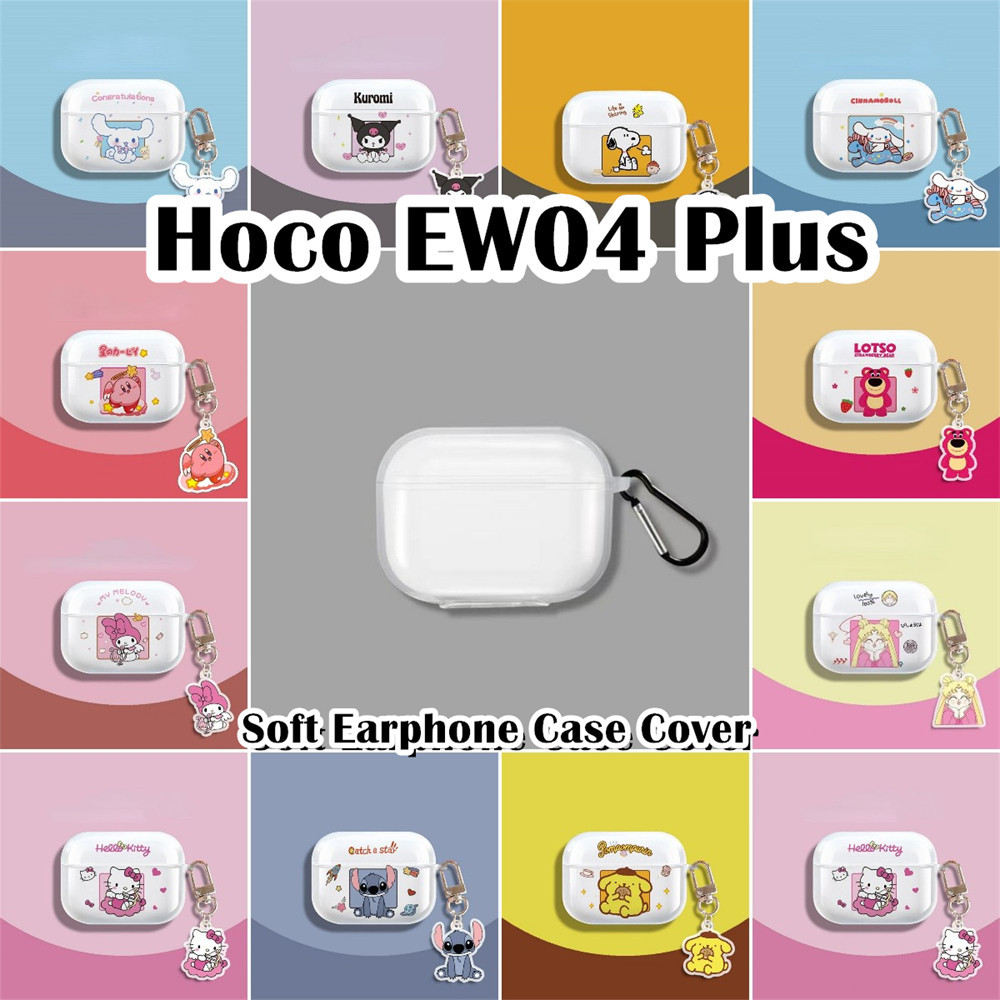 สต็อกพร้อม!สําหรับ Hoco EW04 Plus Case เคสหูฟังอะนิเมะการ์ตูนรูปแบบปลอกซิลิโคนอ่อนนุ่ม