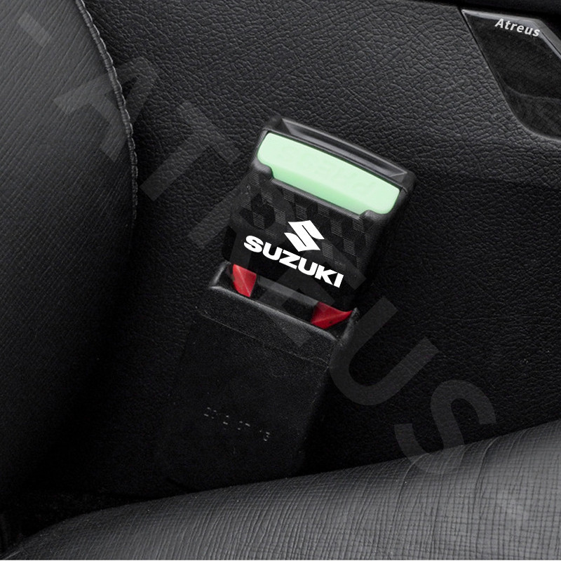 1/2 ชิ้น Suzuki คลิปหัวเข็มขัดนิรภัยรถยนต์ หัวต่อขยายเข็มขัดนิรภัยรถยนต์ ที่เสียบเบลท์หลอกใช้งานได้จริงเสียบต่อกันได้ สำหรับ Suzuki Jimny Swift Ertiga Celerio XI7 Ciaz - รูปที่ 3