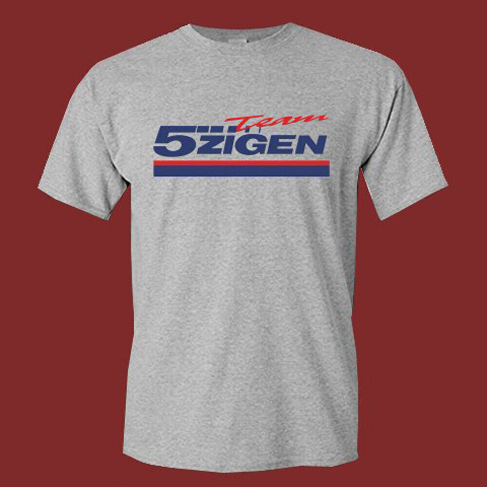 5zigen 5 Zigen Racing เสื้อยืดสีเทาผู้ชาย