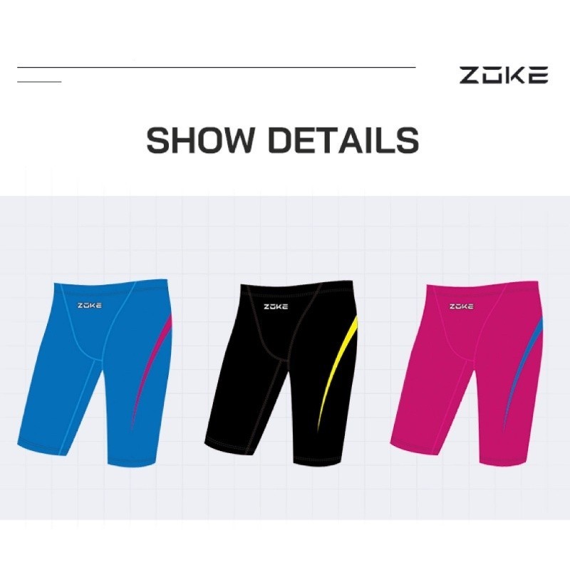 ⚡ในสต็อกในสต็อก⚡ Zoke Boys Jammer กางเกงว่ายน้ํา trunk Athletic Professional Training Shorts ชุดว่ายน้ํา