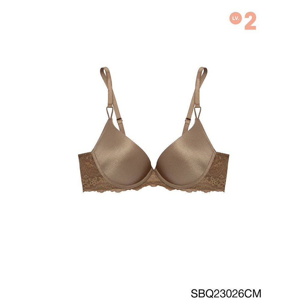 Sabina Twenty Five Level 2 เสื้อชั้นใน  มีโครง รหัส SBQ23026CM - สีน้ำตาล