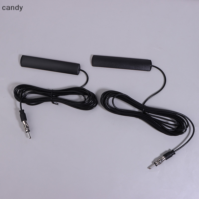 Ndy DC 5-12V เสาอากาศวิทยุอิเล็กทรอนิกส์รถยนต์ซ่อนเสาอากาศขยายสัญญาณ Booster Antena สําหรับรถยนต์รถบรรทุกรถจักรยานยนต์เรือ N
