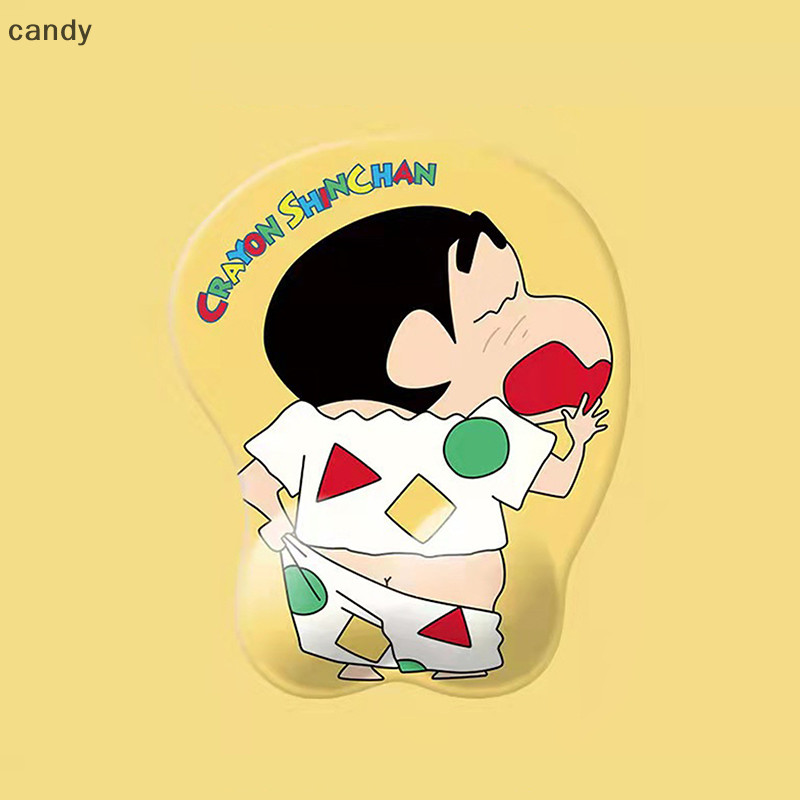 Ndy Crayon Shin-chan อะนิเมะแผ่นรองเมาส์ซิลิโคนข้อมือ 3D Gaming Mousepads Anti-Slip นุ่มโต๊ะของขวัญ N