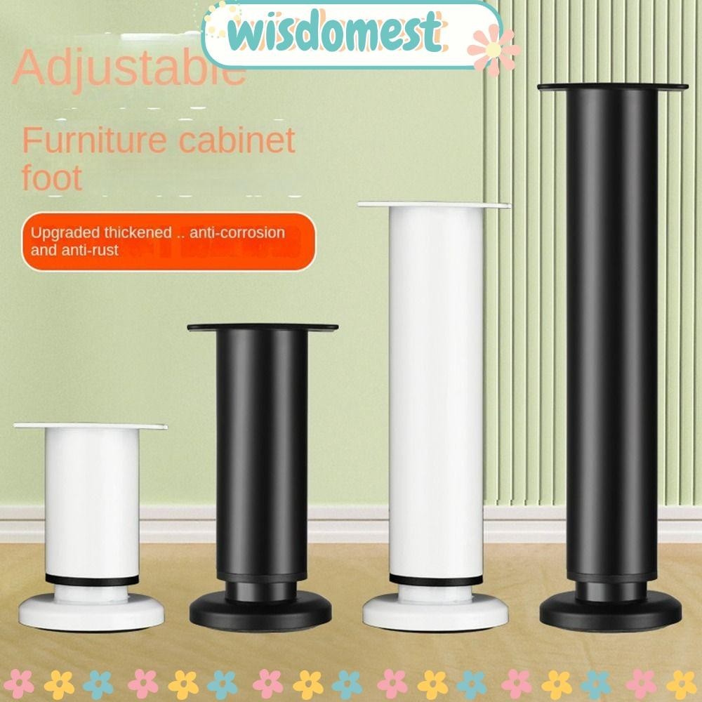 Wisdomest ฟุตโต๊ะ, ขาเฟอร์นิเจอร์เปลี่ยนสแตนเลส, ฮาร์ดแวร์ทนทานยกความสูงโซฟาปรับระดับเท้าในครัวเรือน