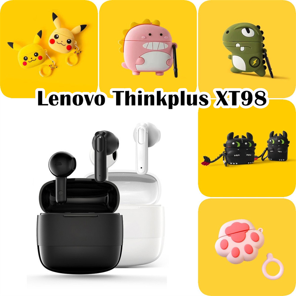เทรนด์ด้านหน้าสําหรับ Lenovo Thinkplus XT98 เคสซิลิโคนอ่อนนุ่มการ์ตูนสร้างสรรค์เคสหูฟัง