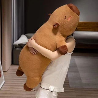 Iannwna 50/70/90 ซม.กอดหมอน Body, ตุ๊กตายักษ์ Capybara ของเล่นตุ๊กตา, การ์ตูน Sleep Bed Creative หมอนยาวตกแต่งบ้าน
