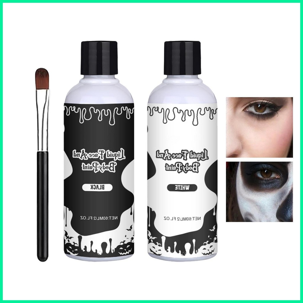 สี Face Paint ชุด Quick Drying Body Paint สําหรับผิว Corpse เจ้าสาวแต่งหน้าแต่งหน้า Organic Face Pai