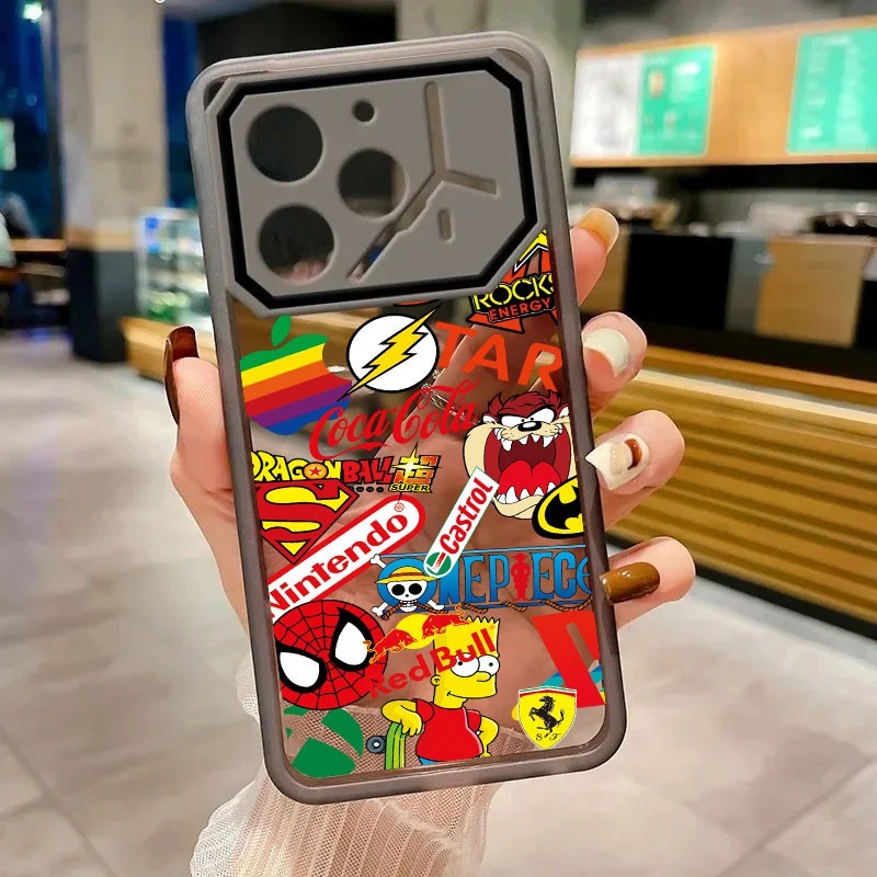 [คลังสินค้าพร้อม] เคสโทรศัพท์หรูหรา Tecno Pova 6/li7 เคสซิลิโคนแบบนุ่มกันฝุ่นและกันกระแทก Tecno Pova 6 Pro/li9 Pova 6 Neo tective Case Graffiti No. 3 ลาย