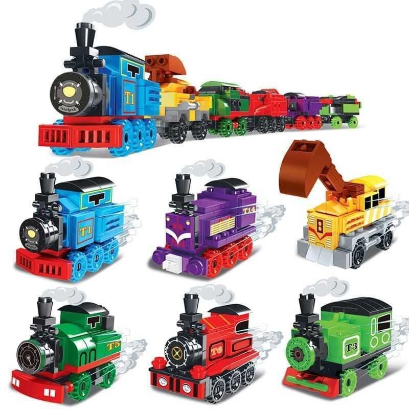 เข้ากันได้กับ LEGO Thomas Train ตัวต่อปริศนาปริศนาปริศนาขนาดเล็กความจุปริศนาระเบิดระเบิดระเบิดของเล่