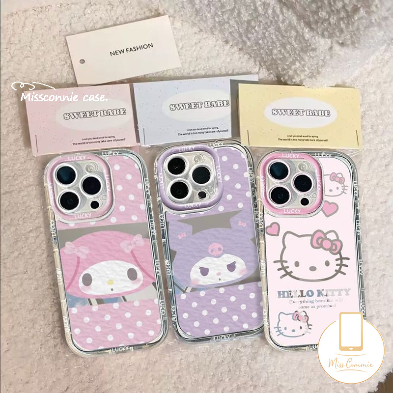 กระจกสําหรับoppo A38 A31 2020 A57 A17 A54 A77 A1K A33 A60 A52 A79 A72 A92 A18 A7 A12 A15 A35 A16 A5s A15s A15s A3s A77 A77 A53 A17K Kitty Love Dots