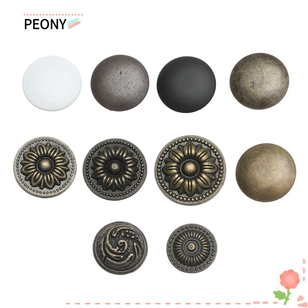 Peonypavilion 2 ชิ้นตู้ดึงอุปกรณ์ตู้ลิ้นชัก Dresser ทรงกลมตู้เฟอร์นิเจอร์มือจับประตู