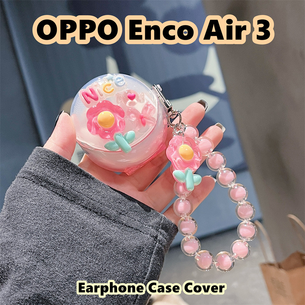 ส่วนลดสําหรับ Oppo Enco Air 3 Case Casing Soft Silicone DIY ดอกไม้สีสันสดใส เคสหูฟัง Cover