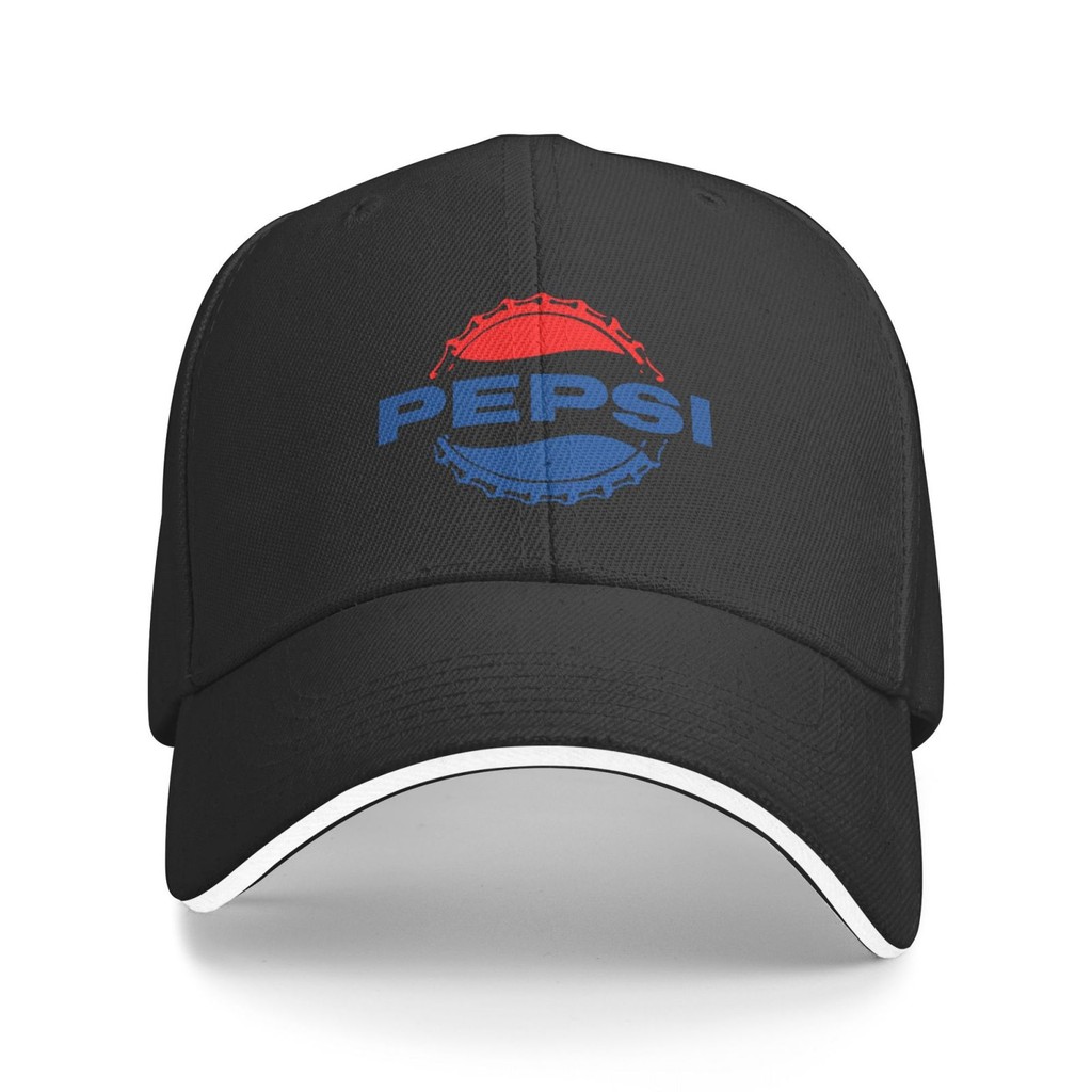 Pepsi Soda Cola Pop เครื่องดื่มขวดเครื่องดื่ม Retro ขายราคาถูกหมวกเบสบอลที่ดี