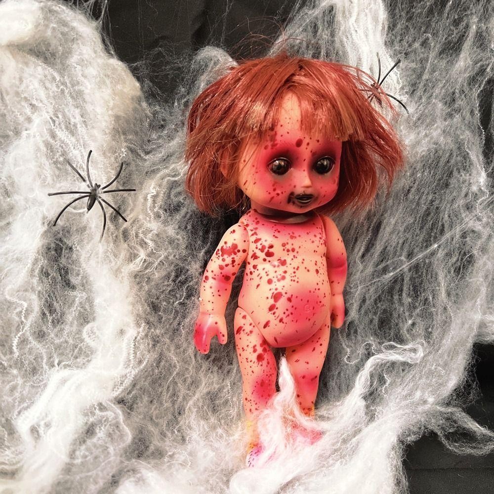 ตุ๊กตาฮาโลวีน KICV, ตุ๊กตาซอมบี้ที่เปิดเผยด้วยมือ, พลาสติก DIY Prop ตกแต่งเทศกาลผี ตุ๊กตา Terror ตกแต่งฮาโลวีน - รูปที่ 6