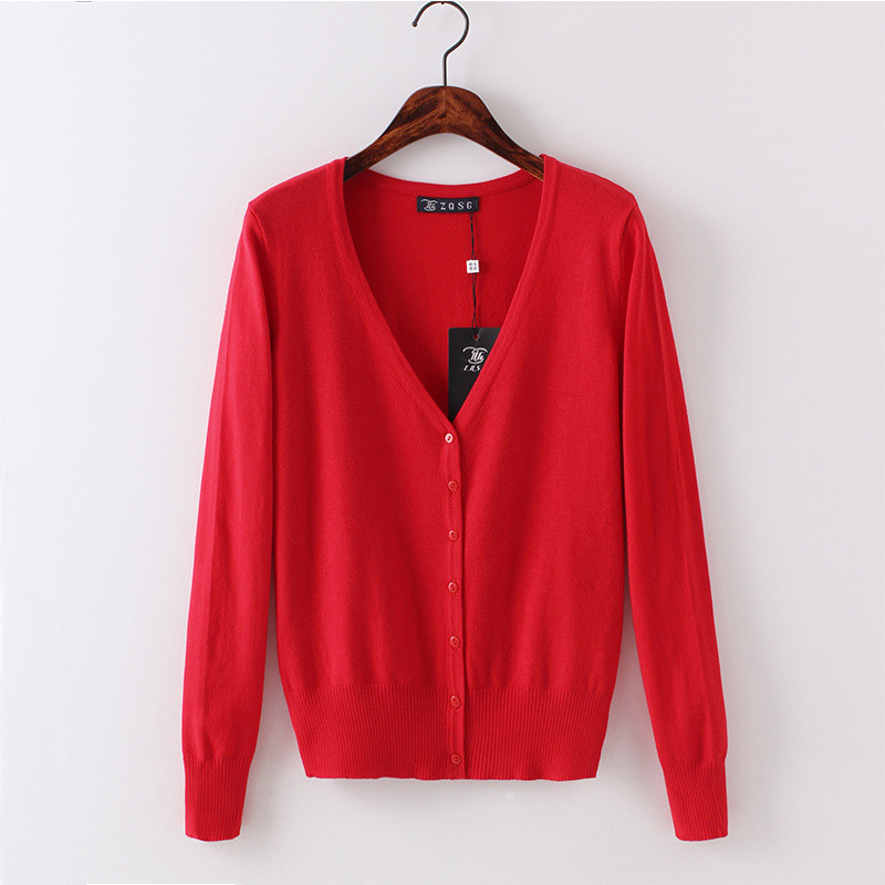 เสื้อไหมพรมถักนิตติ้งสไตล์สั้นฤดูใบไม้ผลิฤดูใบไม้ร่วงขนาดบวกเวอร์ชั่นเกาหลีหลวมผู้หญิงคาร์ดิแกนแจ็คเ