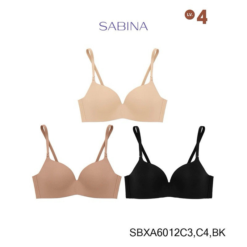 Sabina เสื้อชั้นใน Invisible Wire  รหัส SBXA6012 (ไร้โครง) Doomm Doomm