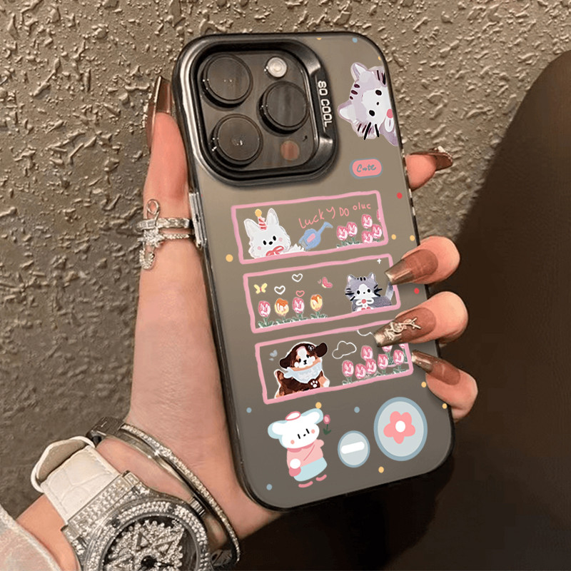 ตำนานสีดำ โทรศัพท์กรณียากกันกระแทกแ สำหรับ iPhone 11 13 12 14 15 Pro Max XR X Plus XS SE 7 8P แมวอภิบาล