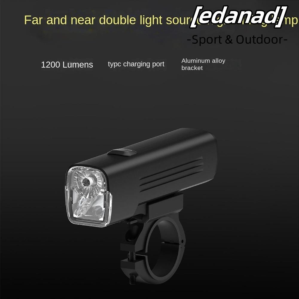 Edanad ชุดไฟจักรยาน, 1000 Lumen USB โคมไฟจักรยาน, ไฟหน้ากันน้ําสูง/ต่ําไฟฉายขี่จักรยาน MTB