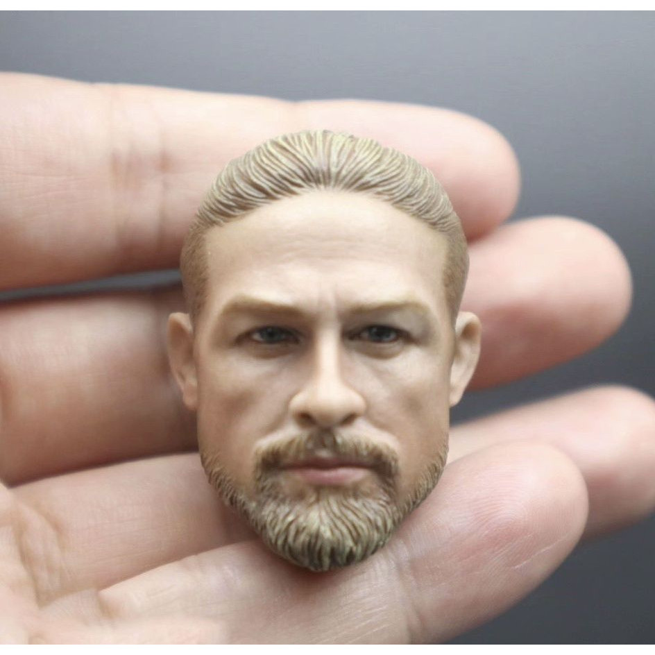 ทหาร 1/6 Charlie Hannam Head ประติมากรรมทหารหัวประติมากรรม Lost City Chaos เหมาะสําหรับตุ๊กตา 1/6