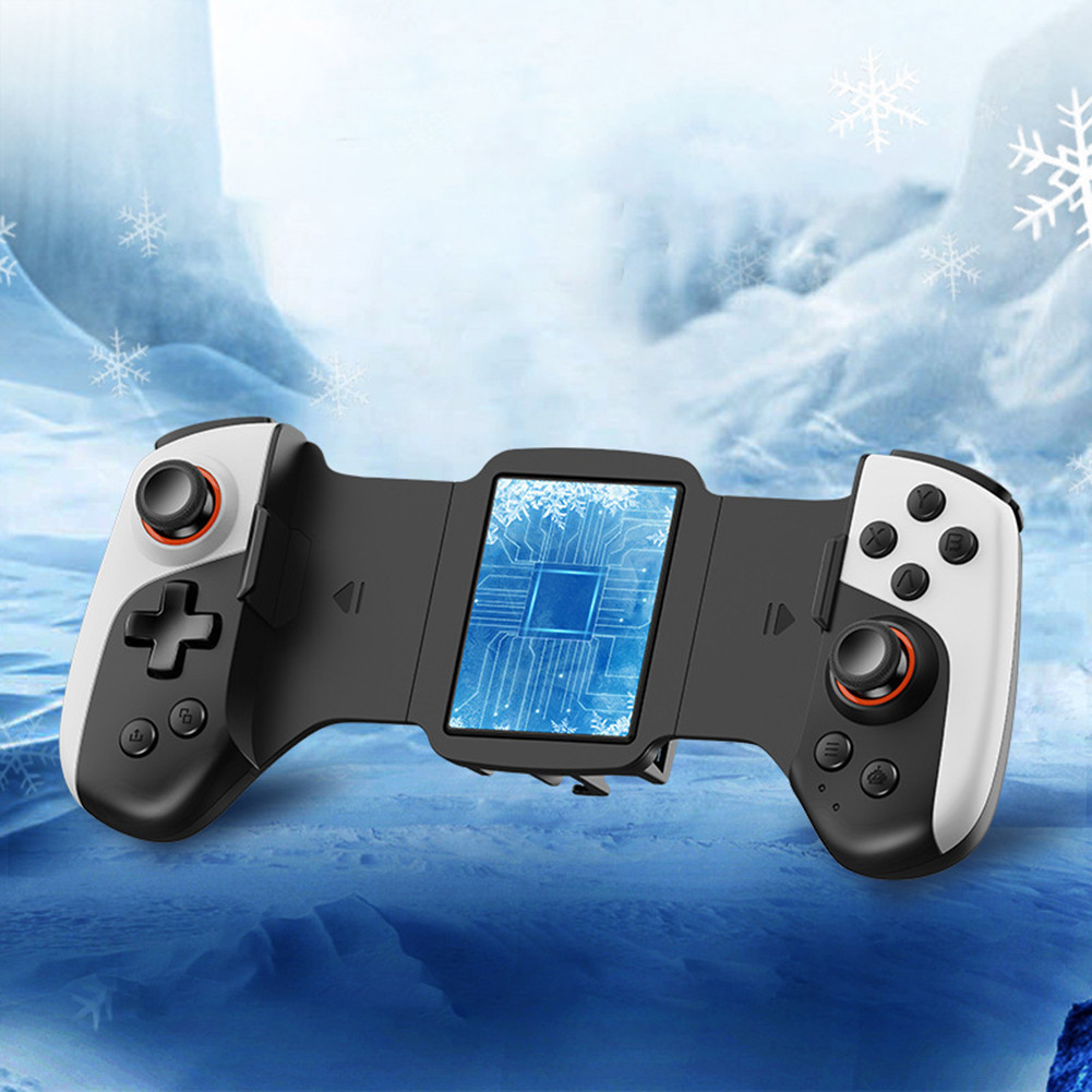 2 in 1 Telescopic Gamepad ประเภท C Dual จอยสติ๊กไร้สาย Cooling ตัวควบคุมเกมมือถือสําหรับ iPhone Android โทรศัพท์สวิทช์ PC