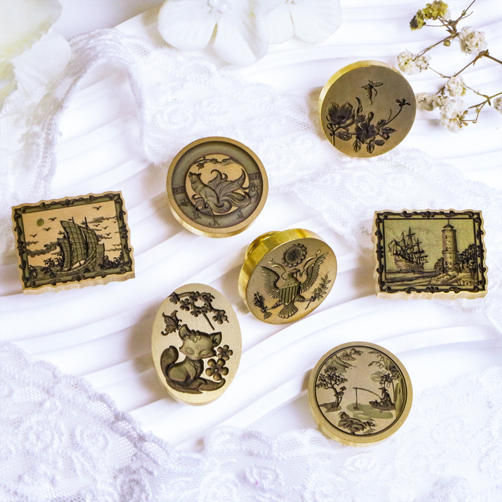 Laser Craft Embossed Three-Dimensional Lacquer Seal รูปพิเศษ Frosted Multi-Lay