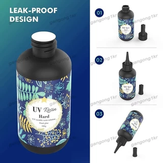 [gangong1kr]เรซิน Uv - 100G คริสตัลใสชนิดแข็งกาวอัลตราไวโอเลต Curing อีพ็อกซี่เรซิ่นสําหรับเครื่องประดับ DIY, Craft ตกแต่ง Anti-Stain
