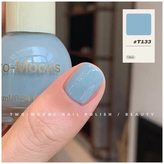 🌈ส่งจากไทย Two moons สีทาเล็บกึ่งเจล โทนสีฟ้า สไตล์เกาหลี ทาเองได้ ไม่ต้องใช้เครื่องอบ สีสวยเหมือนไปทำที่ร้าน